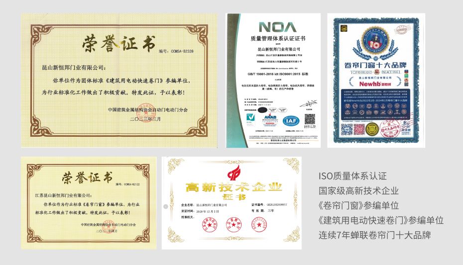 團體標準<建築用電（diàn）動（dòng）快速卷（juàn）門>參編單位