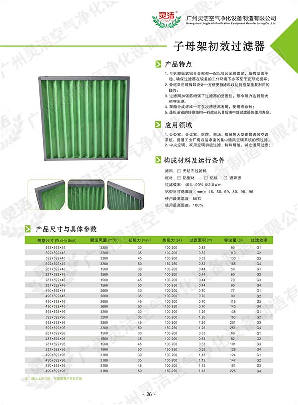 初效空氣過（guò）濾棉