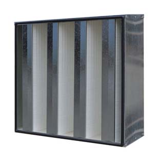 鋅框W型V型組合式（shì）高效過濾器